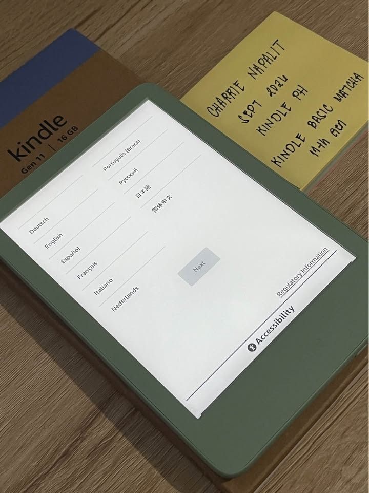 Kindle Basic Gen 11 16GB Matcha (Category: E-Readers) located in Caloocan City. Submitted by chanapalit (Listing ID 1463233829, Image 3). Description: FOR SALE ❗❗ BRAND NEW KINDLE BASIC 11th Gen 2024 16GB Color: Matcha WITH ADS Never used, no account, not activated Opened to check the unit, no box Within warranty, bought from Gamextreme this September Meetup around SM SJDM or SM Fairview Can also ship through Grab Express, Lalamove (shouldered by