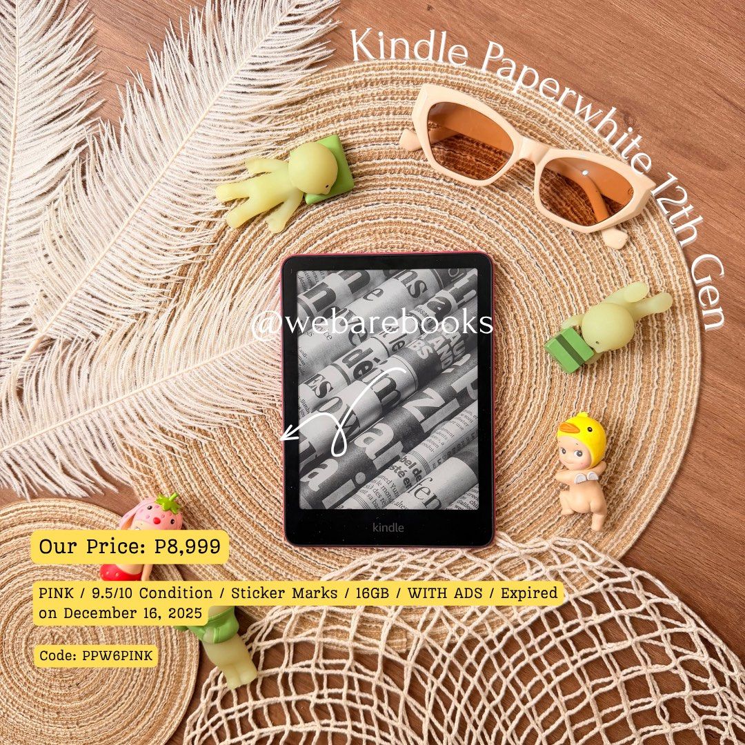 Kindle Paperwhite 12th Gen (Jade/Raspberry) (Category: E-Readers) located in Mandaluyong City. Submitted by webarebooks2018 (Listing ID 1463172347, Image 2). Description: .