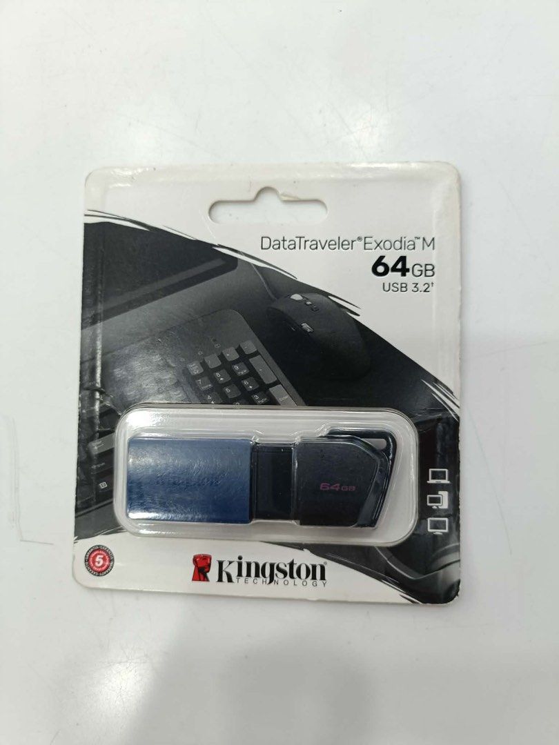 Kingston 64gb USB Flashdrive (Category: Memory & SD Cards) located in Taguig. Submitted by grassyyieeebeyb (Listing ID 1463200332, Image 1). Description: Brandnew Original kingston usb Usb 3.2.