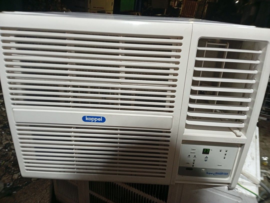 Koppel Super Inverter Window Air Conditioner (Category: Air Conditioning and Heating) located in Manila. Submitted by jov2424 (Listing ID 1463282875, Image 3). Description: - Koppel Super Inverter Window Air Conditioner - White unit with digital display - Clean and well-maintained condition - Excellent for cooling down your room - Ready for its new home 1.5hp - Please check photos for detailed condition.