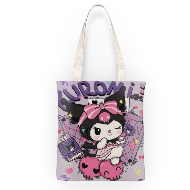 Kuromi Themed Canvas Tote Bag (Small) (Category: Tote Bags) located in Taguig. Submitted by realmshop (Listing ID 1463174465, Image 2). Description: Kuromi Themed Canvas Tote Bag (Small) 🎀 Adorable Themed Canvas Tote Bag – Hello Kitty & Zootopia Edition | Reusable Eco-Friendly Shoulder Bag ✨ Carry a little extra cute and a lot of practicality wherever you go! Upgrade your everyday carry with this charming Themed Canvas Tote Bag, featuring your f