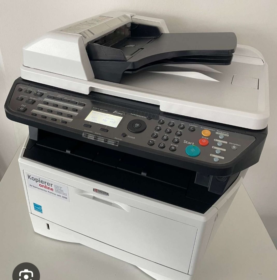 Kyocera FS-1020MFP Multifunction Printer Scanner Copier Fax (Category: Printers, Scanners & Copiers) located in Caloocan City. Submitted by copiermach60483 (Listing ID 1463152040, Image 2). Description: - Kyocera FS-1020MFP Multifunction Printer - Functions: Print, Scan, Copy, Fax - Features: Automatic Document Feeder (ADF) - Condition: Works well - Color: White and Black.