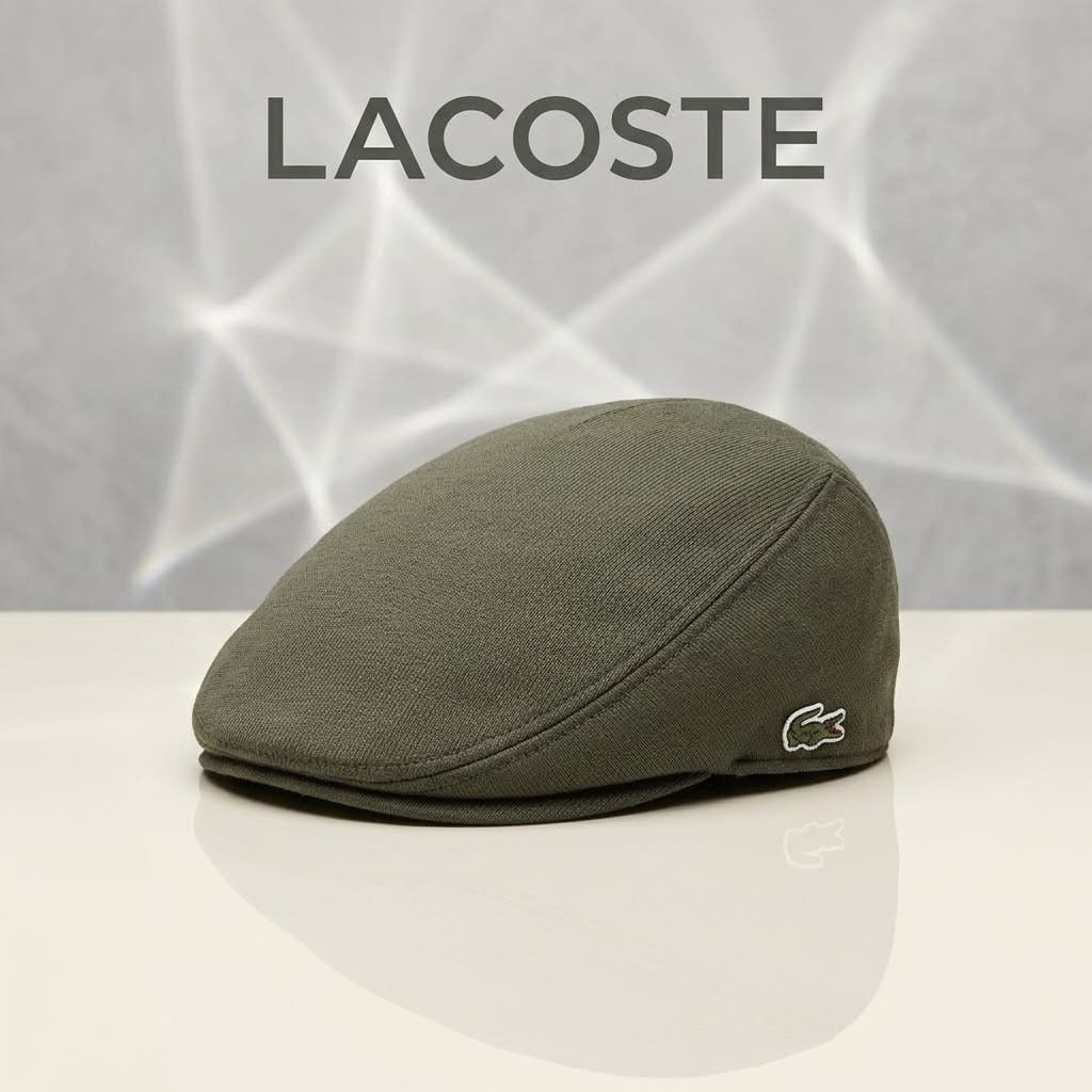 Lacoste flat cap hat (Category: Caps & Hats) located in Carmen. Submitted by aquarius.00 (Listing ID 1463275017, Image 1). Description: med size like new.