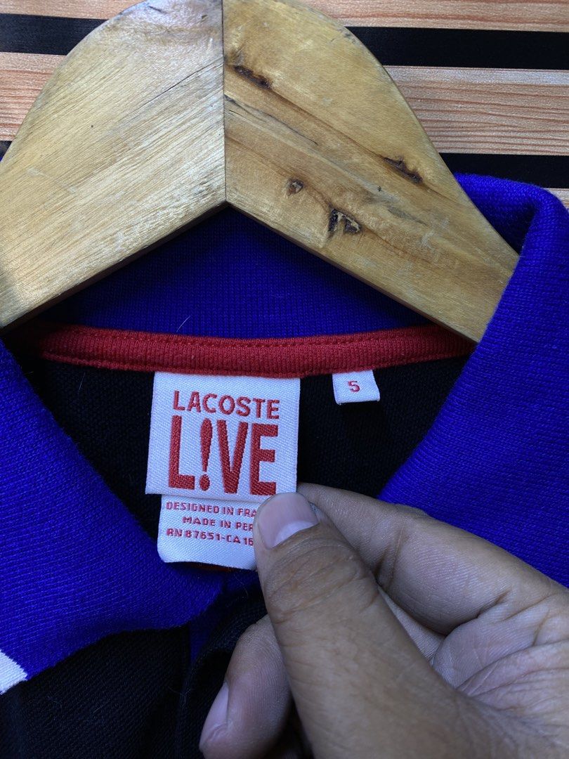 LACOSTE POLO SHIRT (CROP) (Category: Shirts) located in Makati City. Submitted by drip.poww (Listing ID 1463290366, Image 3). Description: - Authentic Lacoste - Color: Black - Size: Meduim (Altered) - Dimes: - Authentic - Excellent condition - Need wash, fresh from bale - Material: 100% Cotton Please don’t expect too much—these are thrifted (ukay) items. 😊 !!STILL NEGOTIABLE!!.