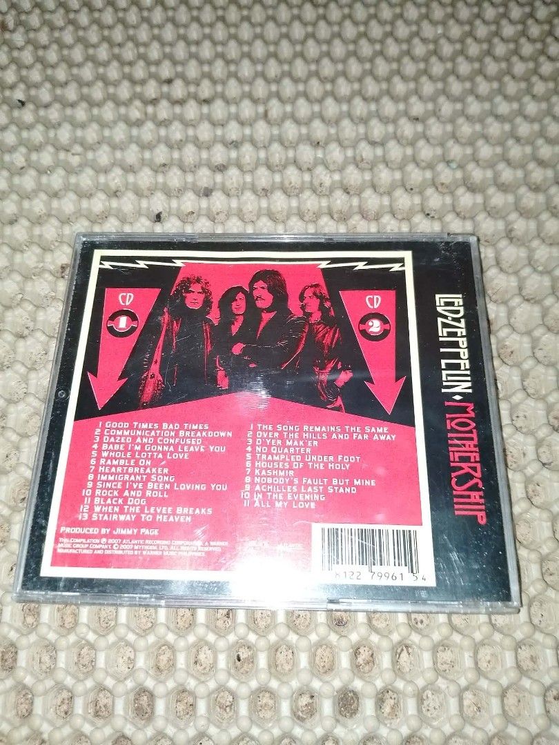 Led Zeppelin Mothership 2-CD Album (Category: CDs & DVDs) located in Quezon City. Submitted by akosiluna44 (Listing ID 1462418486, Image 2). Description: EUC 2-CD album location - Krus na ligas QC 🍓🍓🍓 Mothership is a compilation album by the English rock band Led Zeppelin, released by Atlantic Records and Rhino Entertainment on 12 November 2007 in the United Kingdom, and 13 November 2007 in the United States. Recorded in 1968. The two-CD editi