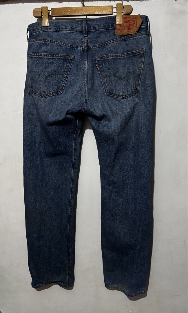 Levi's 501 Buttonfly (Category: Jeans) located in Subic. Submitted by thriftpoison (Listing ID 1463250284, Image 2). Description: - Classic Levi's 501 Jeans - Dark Blue Wash - Size: W36 L42.5 - Button Fly Closure - Straight Leg Fit - Perfect for everyday wear - Ready for a new owner.