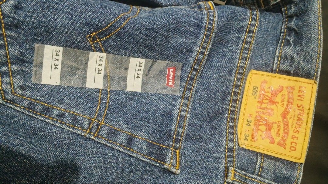 Levi's 505 Regular Fit Jeans 34x34 (Category: Jeans) located in Manila. Submitted by annetouched (Listing ID 1463165199, Image 2). Description: - Classic Levi's 505 Jeans - Regular Fit - Size: 34 Waist x 34 Length - Color: Blue Denim Wash - Ideal for everyday wear - Price Negotiable.