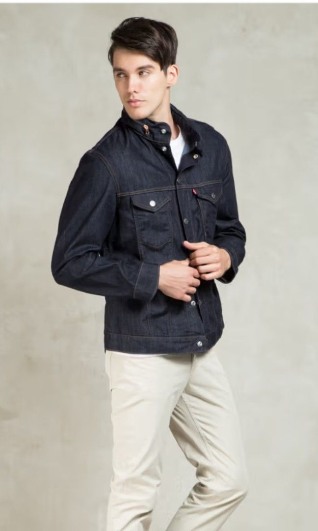 LEVIS Indigo Commuter Jacket packable hood (Category: Coats, Jackets and Outerwear) located in Baguio. Submitted by baguiopinethrift (Listing ID 1463186298, Image 1). Description: LEVIS Indigo Commuter Jacket packable Hood Excellent to like new Condition With Air Vents With additional pockets at the back Water repell Size Medium: 20.5x 27front 28back Price: 3500 Loc: Baguio Open for Shipping Pm for other details.🙂.
