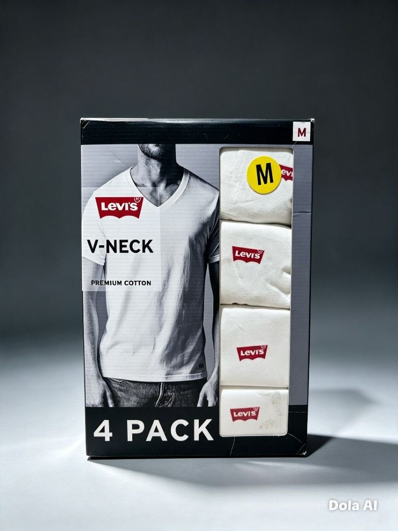 Levi’s Premium V-Neck Tees — 4-Pack White (Medium) 100% c Cotton (Category: Tshirts & Polo Shirts ) located in Taguig. Submitted by usa_dibs (Listing ID 1463294682, Image 1). Description: ✨ Levi’s Premium V-Neck Tees — 4-Pack White (Medium) 100% c Cotton Brand: Levi’s — Authentic, trusted quality you can feel Style: Classic V-Neck Short Sleeve T-Shirts Quantity: 4 shirts per pack Color: Crisp, clean White Size: Medium (US 38–40 / Chest 96–102 cm)