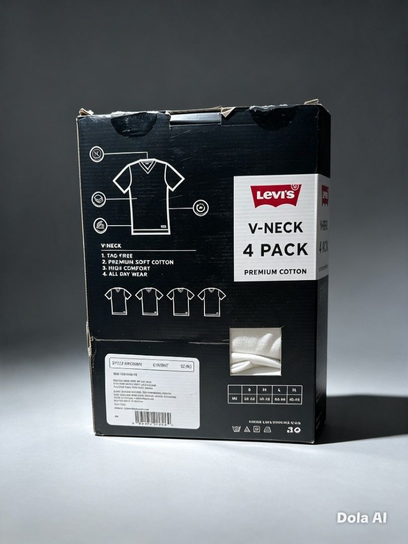 Levi’s Premium V-Neck Tees — 4-Pack White (Medium) 100% c Cotton (Category: Tshirts & Polo Shirts ) located in Taguig. Submitted by usa_dibs (Listing ID 1463294682, Image 2). Description: ✨ Levi’s Premium V-Neck Tees — 4-Pack White (Medium) 100% c Cotton Brand: Levi’s — Authentic, trusted quality you can feel Style: Classic V-Neck Short Sleeve T-Shirts Quantity: 4 shirts per pack Color: Crisp, clean White Size: Medium (US 38–40 / Chest 96–102 cm)