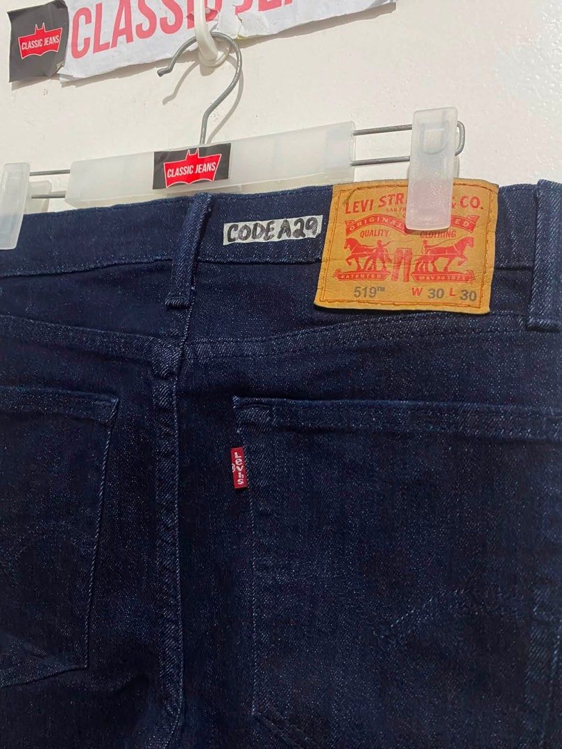 levis skinny (Category: Jeans) located in Taguig. Submitted by cjphvip (Listing ID 1463291099, Image 1). Description: LEVIS 519 SKINNY😎 MINE CODE A29 ₱1600 FREE SF📌 bewang 30 to 31 haba 39.5 hem 6 10/10 condition ready to use 30x30 good size MINE CODE A29 ₱1600 FREE SF📌.