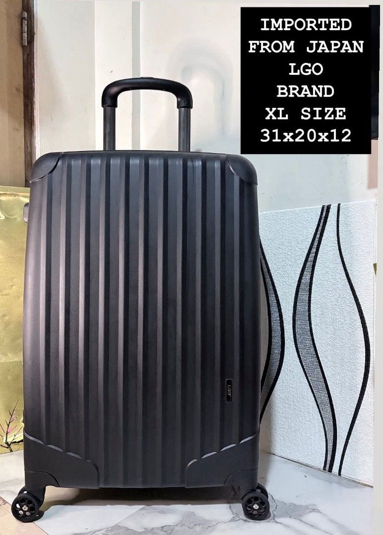 LGO BRAND (Category: Luggage) located in Manila. Submitted by jzjapansurplus (Listing ID 1463281372, Image 1). Description: 🇯🇵IMPORTED FROM JAPAN ORIGINAL LGO BRAND XL SIZE LUGGAGE 🇯🇵 🎯 CODED LOCK (TSA APPROVED) 🎯 EXPANDABLE 🎯 LIGHTWEIGHT 🎯 SMOOTH 360 WHEELS 🎯 DURABLE CASE POLYPROPYLENE 🎯 TOP AND SIDE HANDLE CARRY 🎯 SMOOTH PUSH HANDLE TROLLEY 🎯 WIDE SPACE CAPACITY NO ISSUE.. MINIMAL SIGN OF USAGE ‼️ 📍.