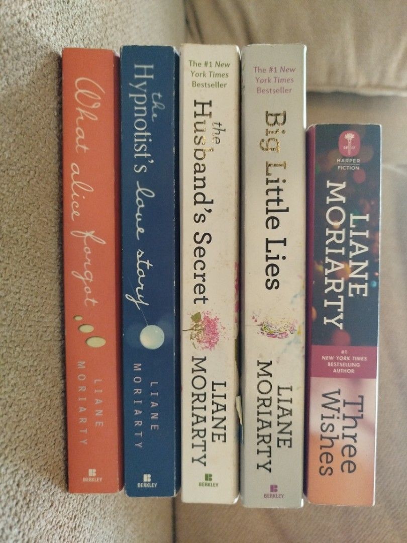 Liane Moriarty Novels (Category: Storybooks) located in Paranaque City. Submitted by kaceys_closet (Listing ID 1463162075, Image 2). Description: Get all for 700 only!.