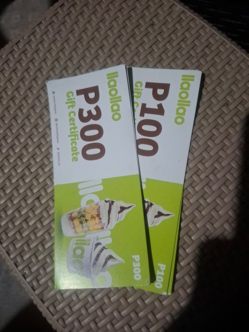 Llaollao GC (Category: Chilled & Frozen Food) located in Quezon City. Submitted by olxph_23687021 (Listing ID 1463271938, Image 1). Description: Selling llaollao GC worth 1100 (3-300 and 2-100)..