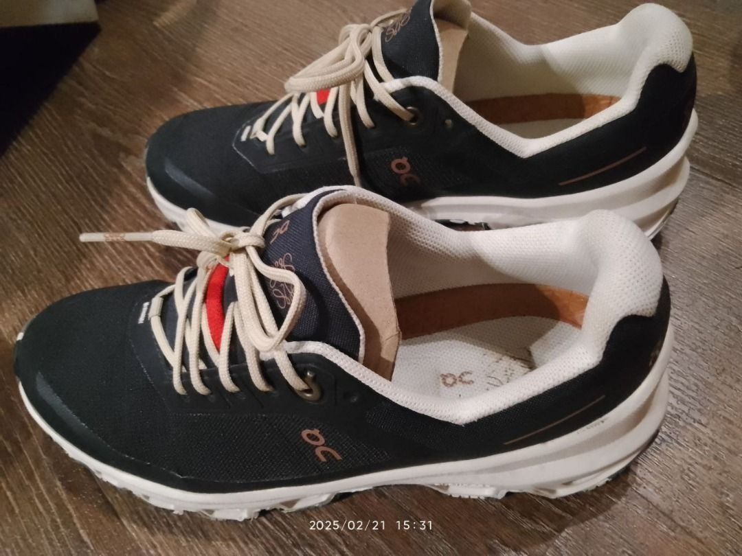 Loewe On Cloudventure Black 6-8w (Category: Sneakers) located in Manila. Submitted by april_sixteen (Listing ID 1463183935, Image 1). Description: - Brand: On Running - Model: Cloudswift - Color: Black and White - Style: Lace-up - Features: Cushioned sole - Ideal for: Running and everyday wear - Condition: Shows minor signs of use on insoles, but still has plenty of life left..