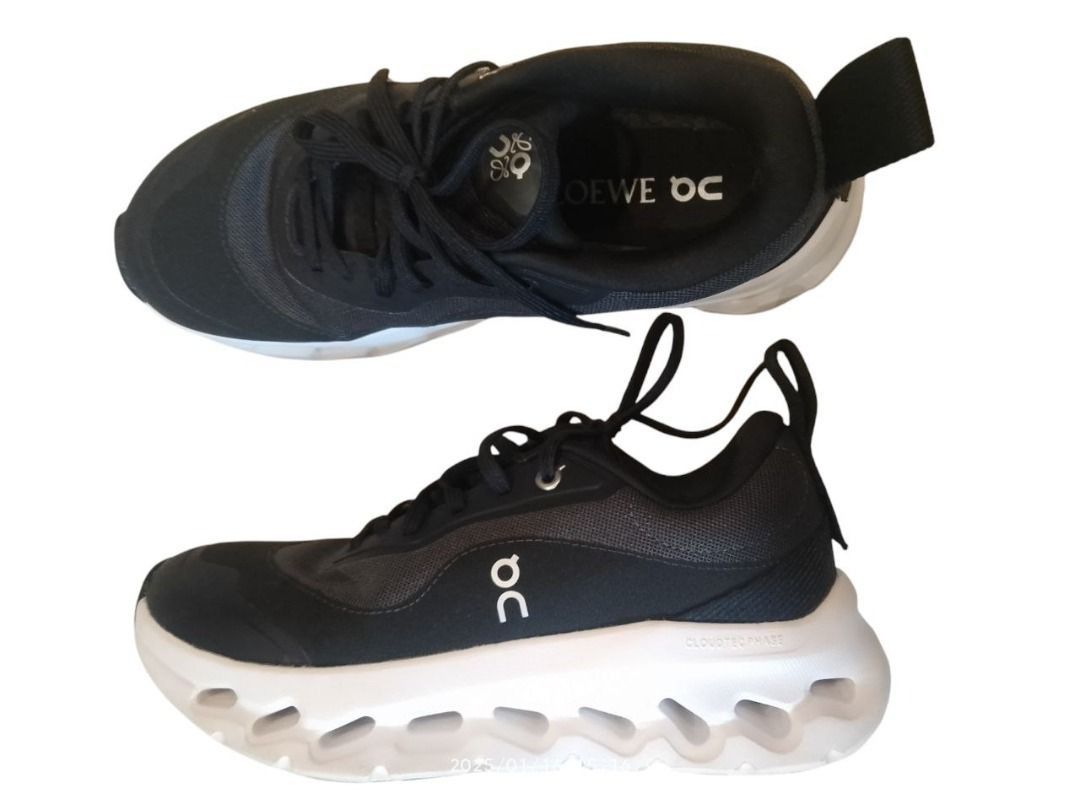 Loewe, x On Cloudtilt 2.0 running shoes (Category: Sneakers) located in Manila. Submitted by april_sixteen (Listing ID 1463183816, Image 1). Description: - Brand: LOEWE x On Running - Model: Cloudventure - Color: Black - Features: Chunky white sole, performance-ready - Style: Sleek, modern, suitable for running or everyday wear.