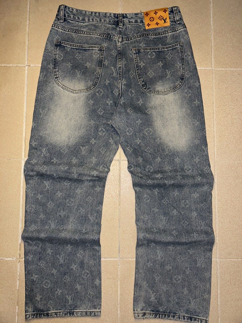 Louis Vuitton Monogram Denim Jeans (Category: Jeans) located in Manila. Submitted by zerowasteco. (Listing ID 1463262801, Image 3). Description: -As new condition -Need wash -Dimes:Length 40 Waistline 32 Leg opening 12 -No Issue Dm for morw info!.