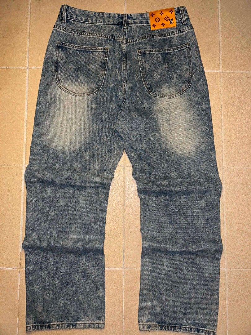 Louis Vuitton Monogram Denim Jeans (Category: Jeans) located in Manila. Submitted by zerowastethriftco. (Listing ID 1463278312, Image 2). Description: -As New Condition -Need Wash -Dimes Lenght 40xWaistline 32 Hem 11 -No Issue -Sobrang Solid.
