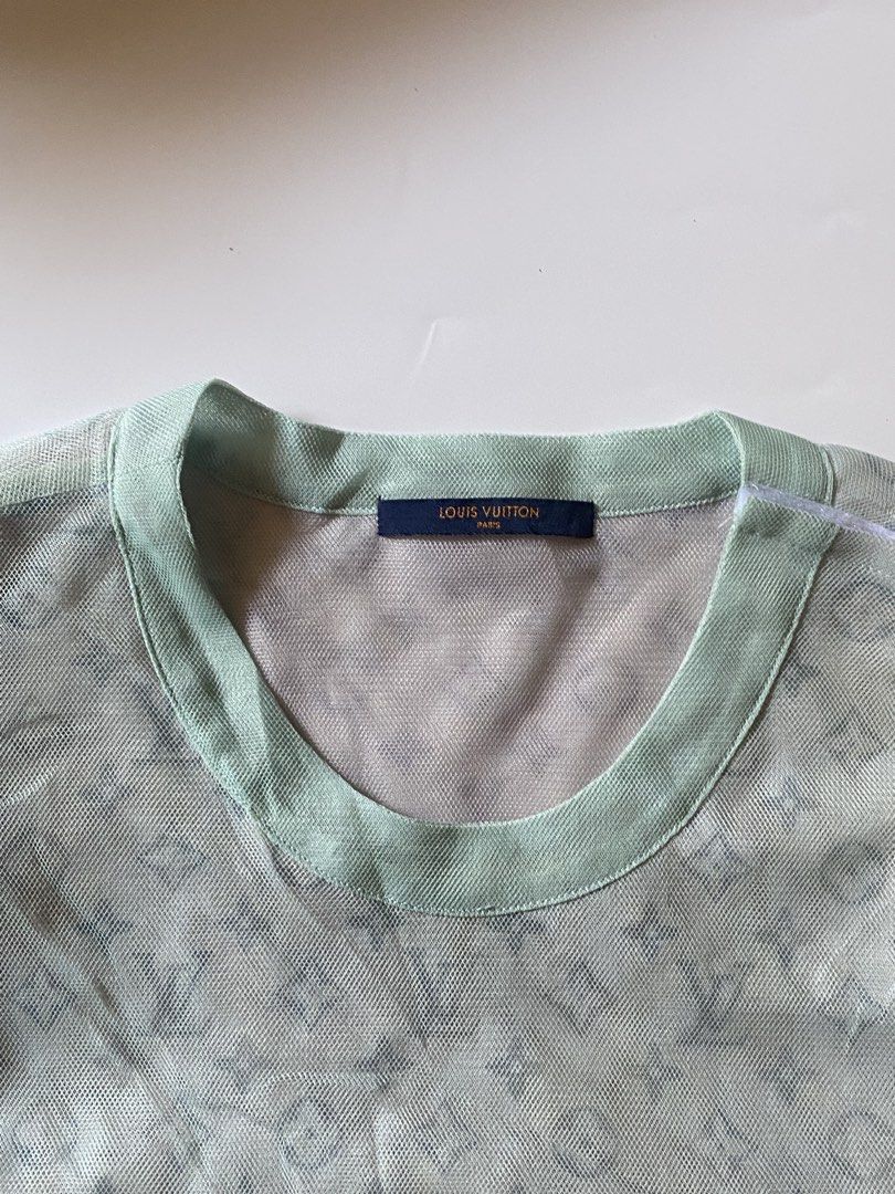 Louis Vuitton Monogram Tulle Shirt (Category: Tshirts & Polo Shirts ) located in Manila. Submitted by finofindthisart (Listing ID 1463239652, Image 3). Description: Length 28 Width 21 Measured it by inches P1999 Issue: N/A This is a pre-loved/thrifted items and may show minor signs of issue due to its vintage nature. Kindly manage expectations. No refunds or exchanges will be accepted. 📍Pasay City DM for inquiries..