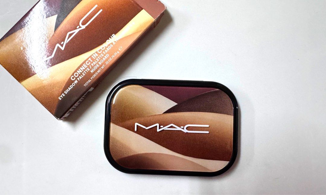 MAC Connect in Colour Nude Board Eyeshadow Palette (Category: Makeup) located in Manila. Submitted by fcloset24 (Listing ID 1463177366, Image 1). Description: - MAC Connect in Colour Nude Board eyeshadow palette - Features 6 versatile neutral shades - Perfect for creating everyday makeup looks - Comes with original packaging - Total net weight: 0.22 oz / 6.25 g.