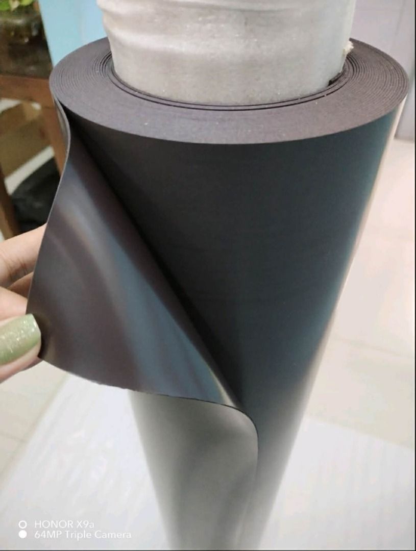 Magnet Sheet (Per Roll) (Category: Craft Supplies & Tools) located in Quezon City. Submitted by teuz.ent1 (Listing ID 1463133968, Image 1). Description: - Flexible magnetic sheet roll - Color: black - Material: Thick and smooth finish - Ideal for crafts and DIY projects - Can be easily cut to your desired size - Perfect to make refrigerator magnet, magnet decals, vehicle magnet, for art and crafts, menu boards, business signs and more.. Size : 1M