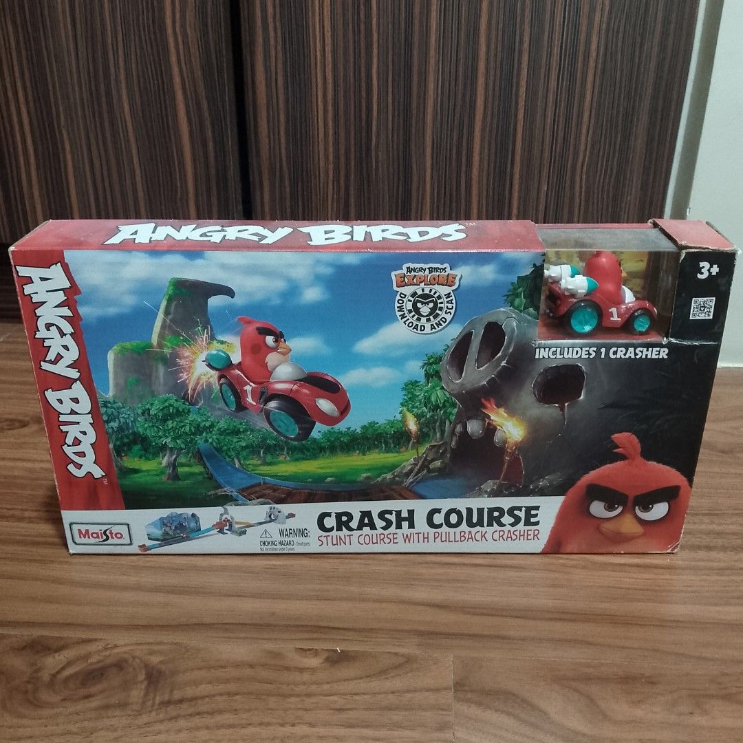 Maisto Angry Birds Crash Course (Category: Designer & Blind Box Toys) located in Manila. Submitted by angrybirdsrarestuff (Listing ID 1463142775, Image 1). Description: No COD and COP MOP: Gcash Payment Courier: JRS Keep in excellent condition (On the back of the box has a mid fade color).
