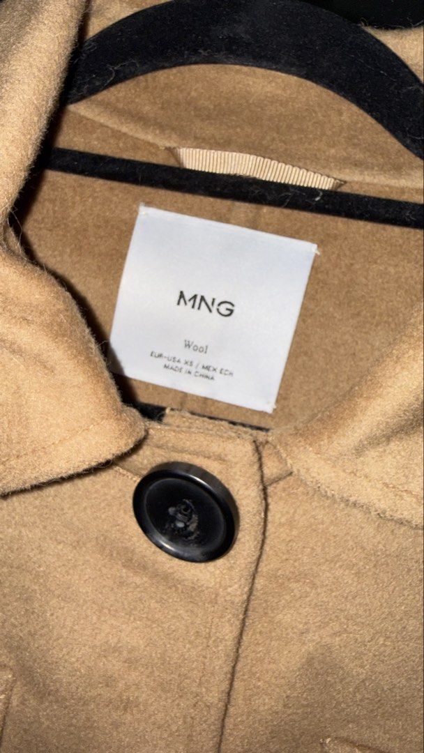 MANGO wool jacket (Category: Coats, Jackets and Outerwear) located in Ayer Keroh. Submitted by sweet_candy (Listing ID 1463264159, Image 3). Description: - wore 1 time only -will keep u warm - size XS.