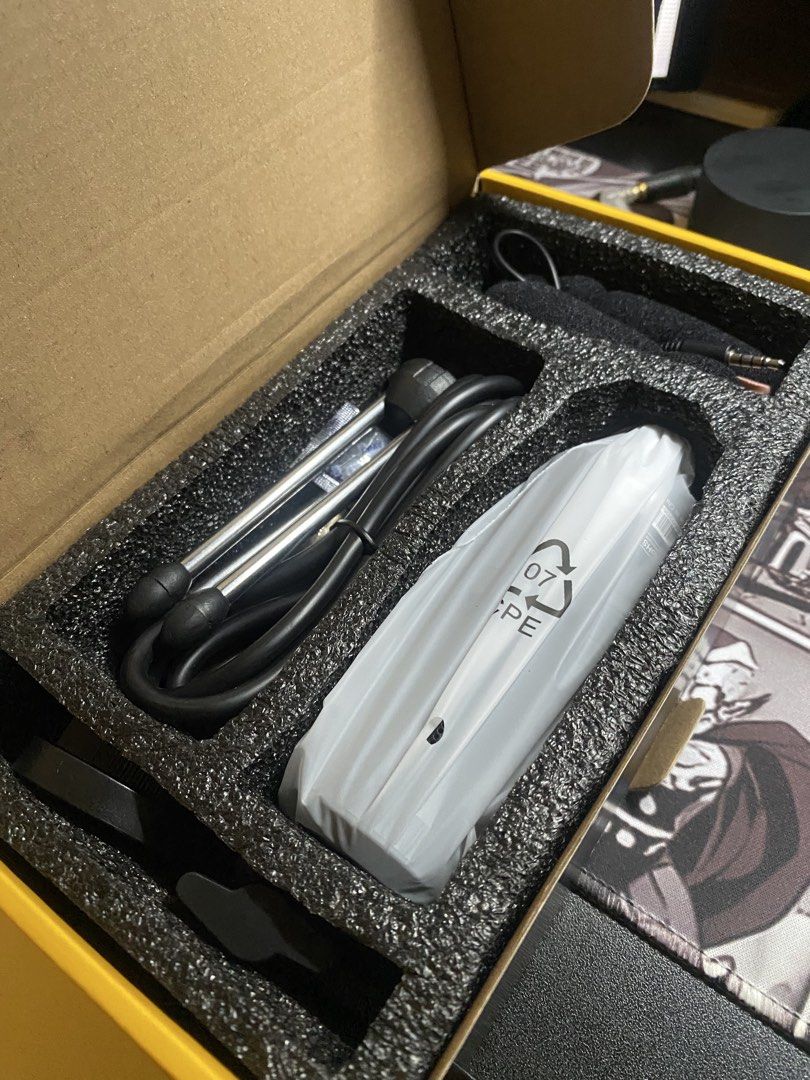 Maono AU-PM360TR Condenser Microphone Kit (Category: Microphones) located in Mandaluyong City. Submitted by malupitmayarinito-68257 (Listing ID 1463203607, Image 1). Description: - Maono AU-PM360TR Condenser Microphone Kit - Professional audio innovation - Complete set: microphone, cables, and stand included - All items neatly packed in the original box - Ideal for recording and streaming purposes.