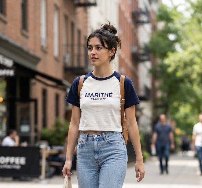 Marithe Cropped Shirt (Category: Luxury Apparel) located in Sipalay. Submitted by lptulak (Listing ID 1463260583, Image 1). Description: Marithé Cropped Shirt W-18 L-22 Excellent condition Need wash No major flaw 800.