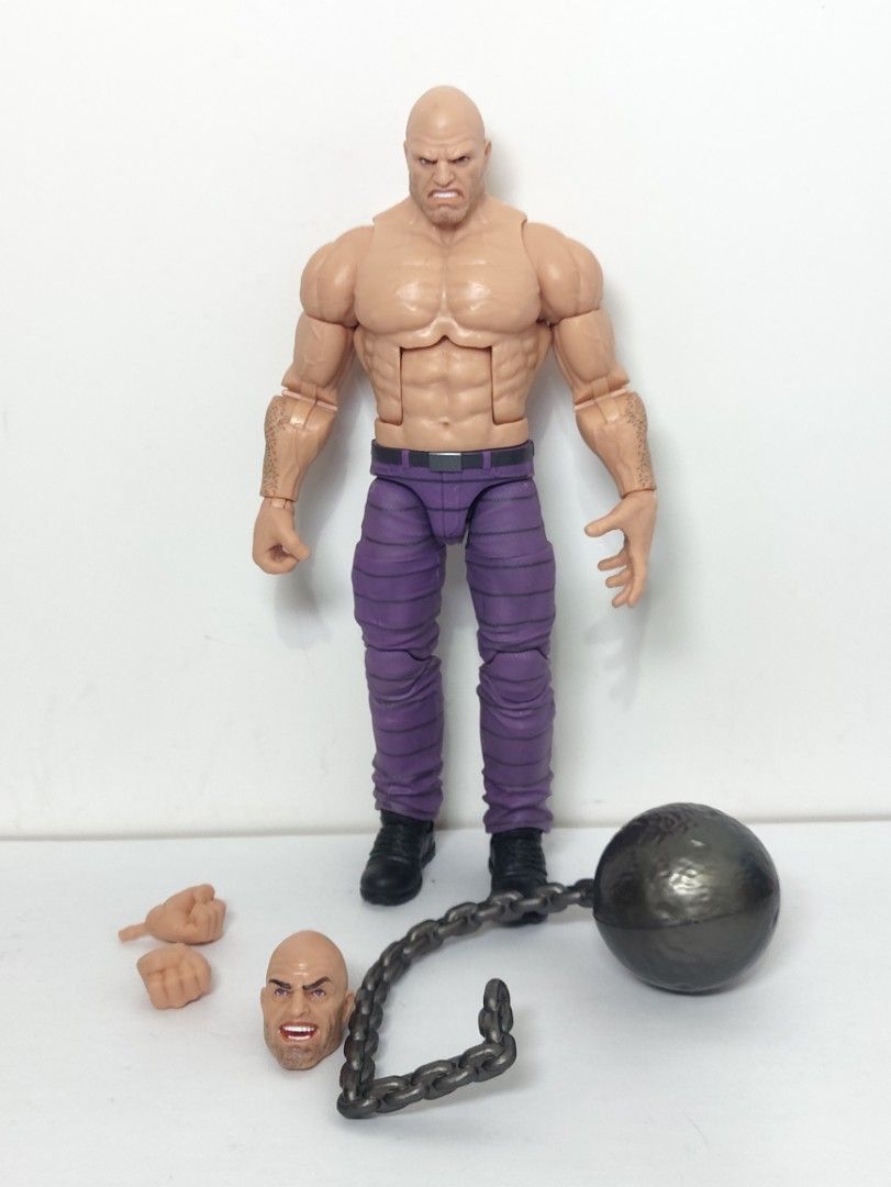 Marvel Legends absorbing man (Category: Figurines & Statues) located in Abucay. Submitted by lxtoyverse (Listing ID 1463139240, Image 1). Description: - Marvel Legends Wrecking Ball Action Figure - Comes with interchangeable hands - Includes an alternate head sculpt - Features his signature wrecking ball accessory - Muscular build with purple pants - A must-have for any Marvel collector.