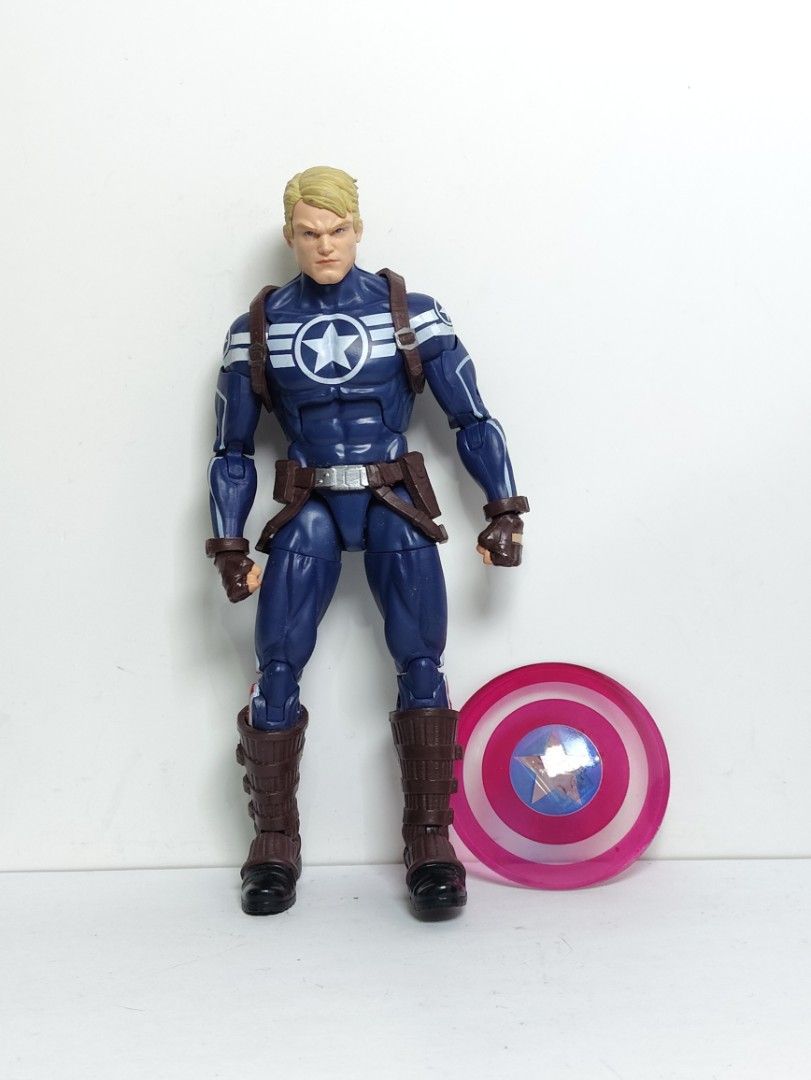 Marvel Legends Captain America Action Figure with Shield (Category: Figurines & Statues) located in Abucay. Submitted by lxtoyverse (Listing ID 1463138399, Image 1). Description: - Marvel Legends Captain America Action Figure - Includes iconic shield accessory - Highly articulated for dynamic posing - Essential for any Marvel fan's collection - Perfect for display.