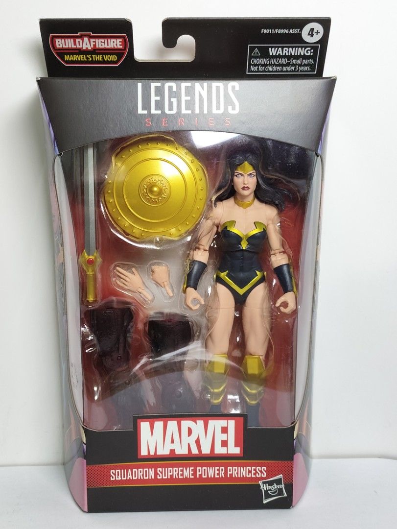 Marvel Legends power princess KLB aalisin ko BaF (Category: Figurines & Statues) located in Abucay. Submitted by lxtoyverse (Listing ID 1463138742, Image 1). Description: aalisin ko BAF - Marvel Legends Squadron Supreme Power Princess action figure - Includes 'Marvel's The Void' Build-A-Figure piece - Comes in original, sealed packaging - Accessories included: shield, sword, alternate hands - Ideal for any Marvel collector.