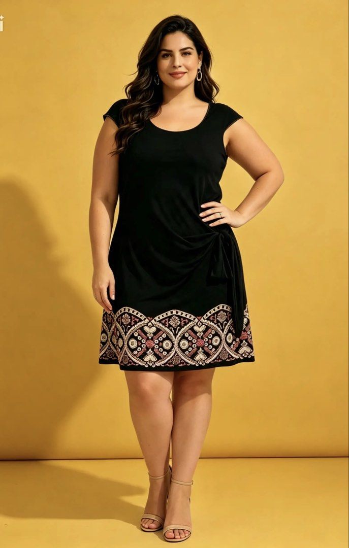 MAX STUDIO (Category: Dresses) located in Davao. Submitted by sart0ria85 (Listing ID 1463283521, Image 2). Description: A black LBD dress with prints on hemline. 95%VISCOSE 5% SPANDEX MADE IN CHINA 🇨🇳 LARGE. Size 8 EXCELLENT CONDITION (94/100).