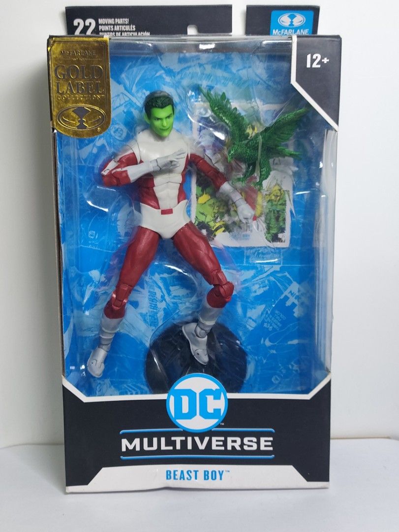 McFarlane DC Multiverse Beast Boy Gold Label Collection (Category: Figurines & Statues) located in Abucay. Submitted by lxtoyverse (Listing ID 1463138904, Image 1). Description: mejo damage box - McFarlane Toys DC Multiverse Beast Boy Action Figure - Gold Label Collection - Features 22 points of articulation for dynamic posing - Comes with a cool green bird accessory - Brand new and sealed in original packaging.