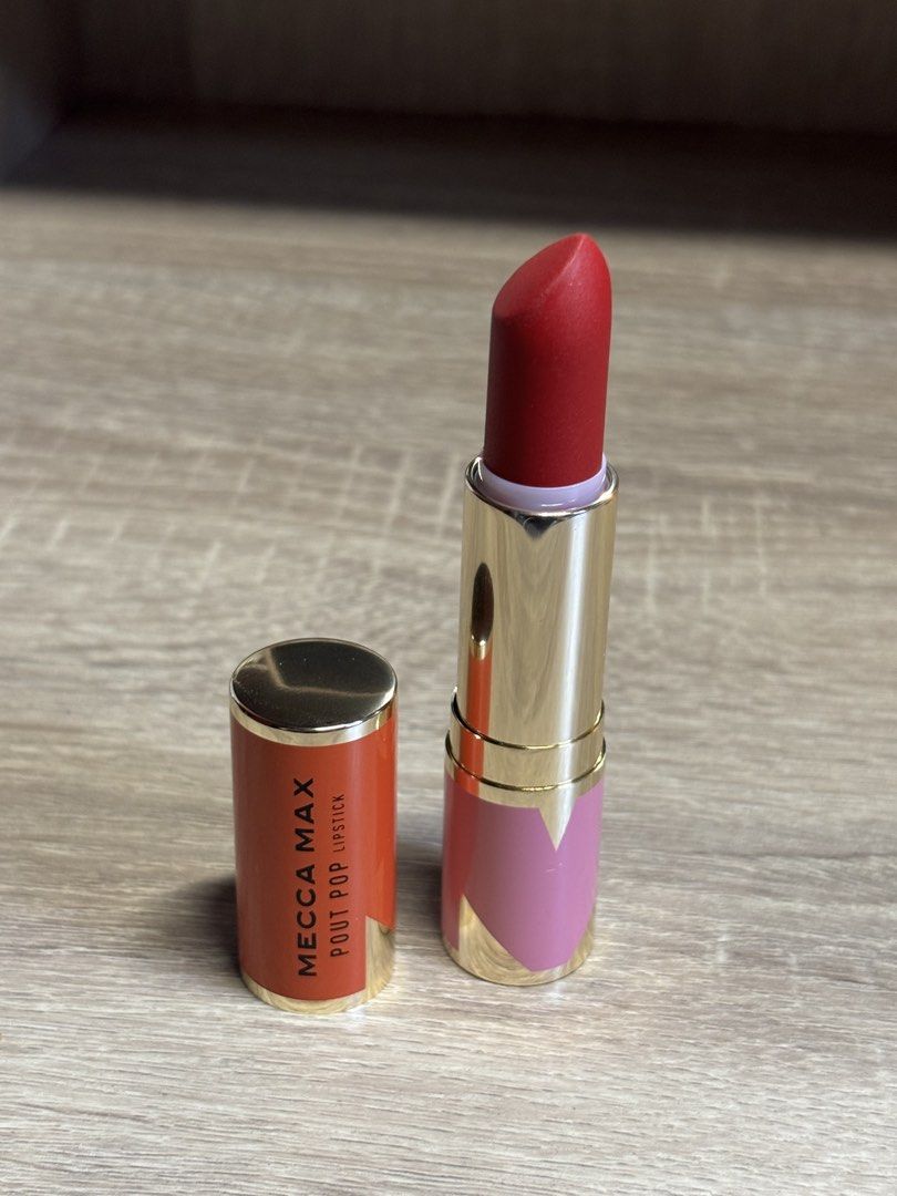 Mecca Max Pout Red Lipstick (Category: Makeup) located in Davao. Submitted by mielle_888 (Listing ID 1463125933, Image 1). Description: Mecca Max Pout Lipstick Shade: Personal Brand 💋 .
