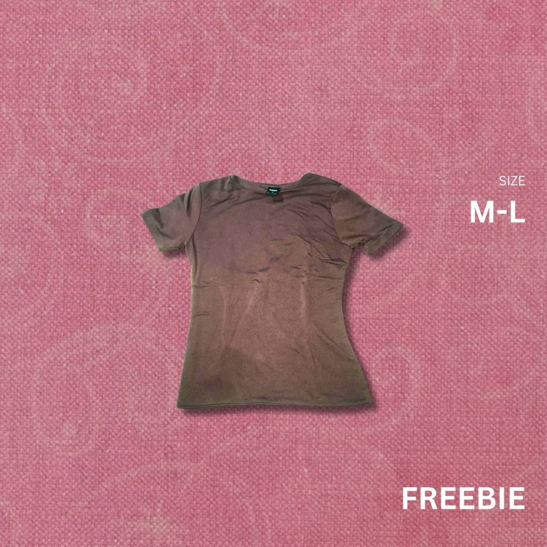 MERA CHOCO BROWN DOUBLE LINING TOP (Category: Shirts) located in Manila. Submitted by j.saell (Listing ID 1463223063, Image 1). Description: Free for buyers only (Min. of 1 item) No issue Size: M-L Preferably L Loc: Sampaloc, Manila MOD: Meet up/Lalamove/J&T MOP: Cash/Gcash/MariBank .