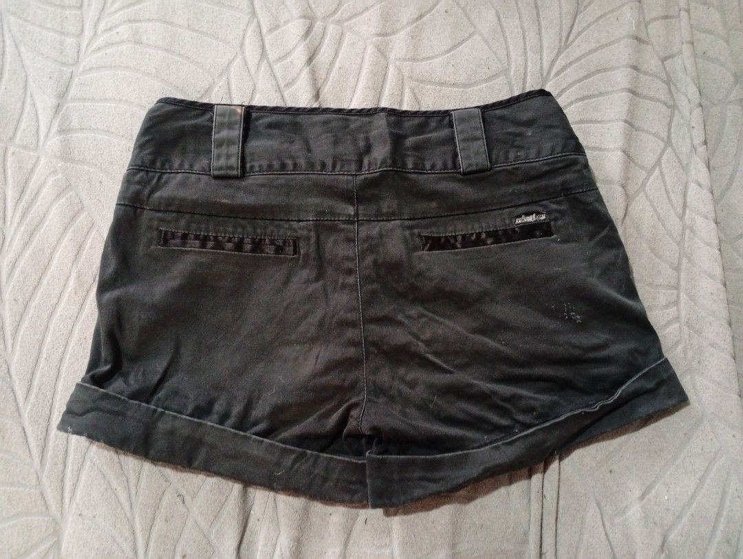 2 SHORTS - WASHED BLACK (Category: Shorts) located in Santa Maria. Submitted by itsmacmacky (Listing ID 1463319752, Image 2). Description: 1st short: 11L X 16W 32 size 2nd short: 10.5 L X 16W size: 32 2 for 100-80 Details: ✔️ Solid black color - versatile & easy to style ✔️ Soft fabric with satin lining inside - presko, lightweight ✔️ Clean stitching and quality make - durable ✔️ Classic cut - comfy for everyday wear ✔️ High-waist cut - flatterin