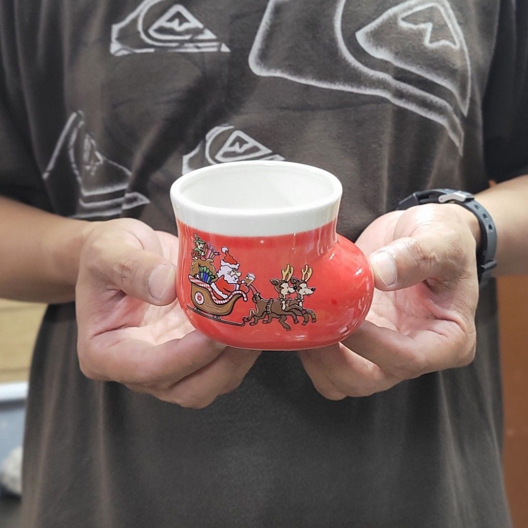 Mini Christmas Santa Boot Ceramic Planter / Sake Cup / Toothpick Holder. (Category: Other Home Decor) located in Pasig City. Submitted by hoa_japan_surplus_32023 (Listing ID 1463187160, Image 1). Description: 3.5x2.75 inches, approx. ❌️NON-COD ✅️ PAYMENT FIRST POLICY ✅️ FIRST TO PAY _____________________________________________ ‼️SHIPPING OPTION‼️ 📌Flash Express, J&T, Gogo Express, Lalamove or Personal Pick-up Location: PASIG CITY ______________