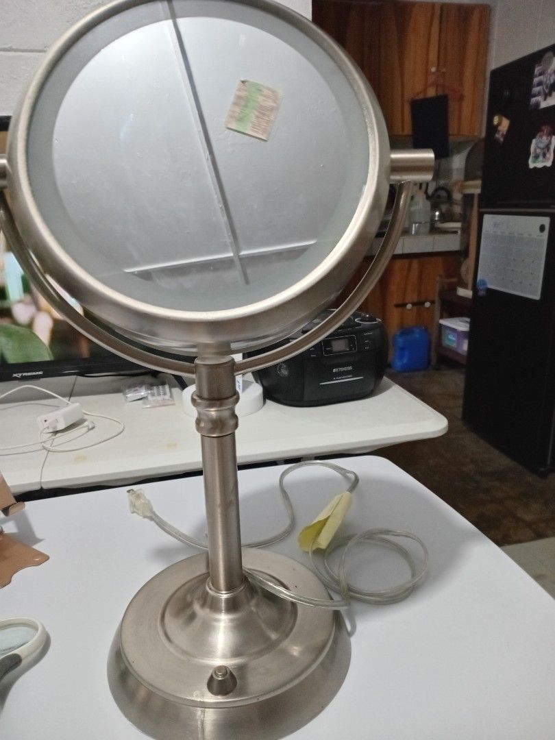 Mirror with light (Category: Lighting) located in Marikina City. Submitted by joyful.finds (Listing ID 1463160446, Image 1). Description: 110v.