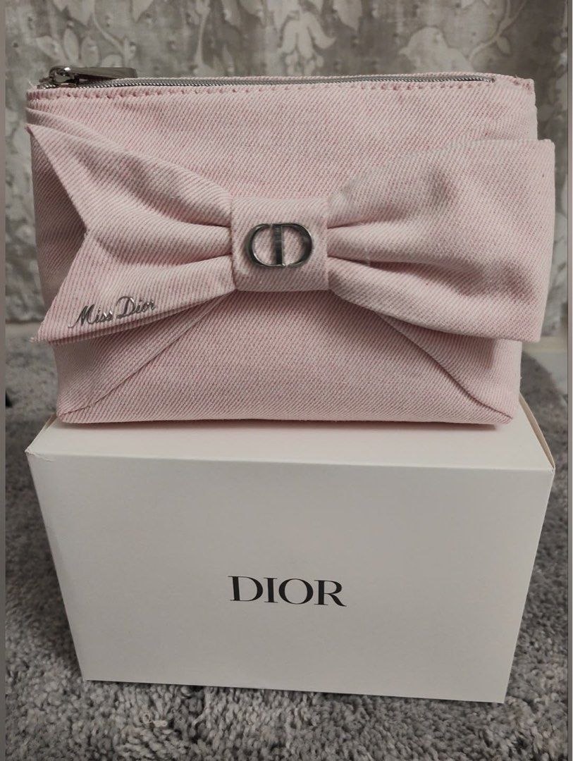 Miss Dior Makeup Pouch Limited Edition Bow Pink (Category: Makeup) located in Pasay City. Submitted by keynbloom (Listing ID 1463270921, Image 2). Description: Sourced from JAPAN 🇯🇵 ONHAND READY TO SHIP🩷 .