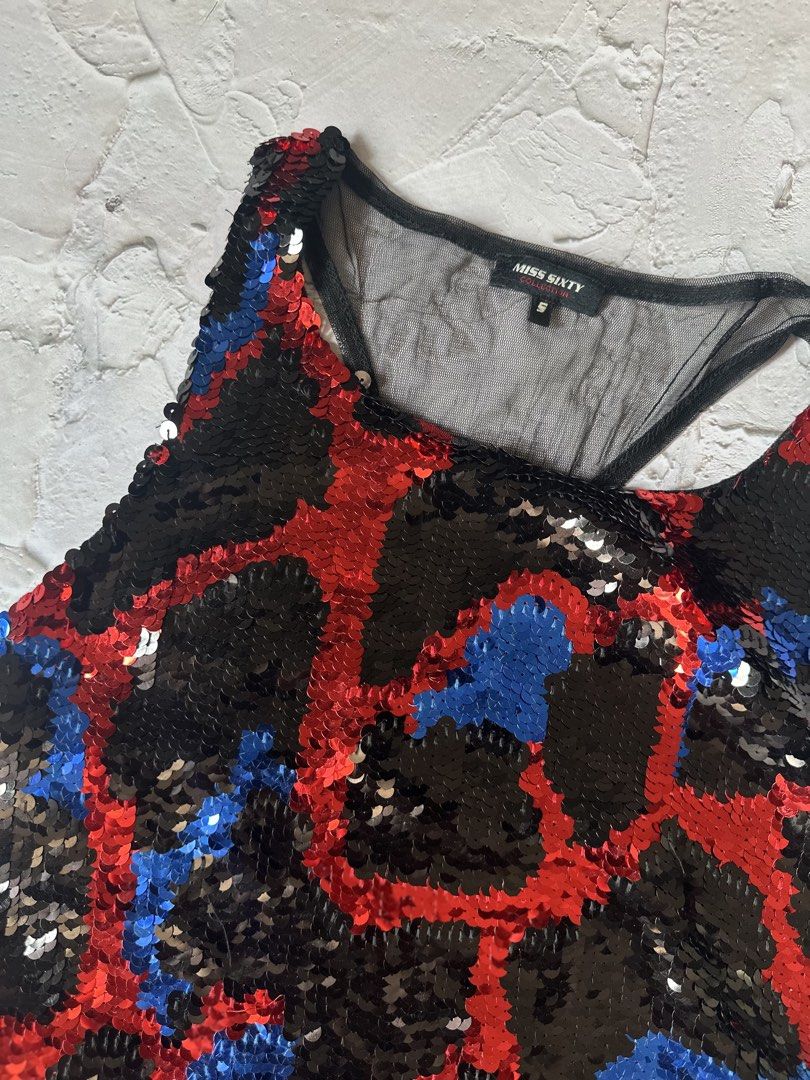 Miss Sixty Sequin Meshback Top (Category: Sleeveless) located in Makati City. Submitted by hdn.rck (Listing ID 1463231196, Image 2). Description: .