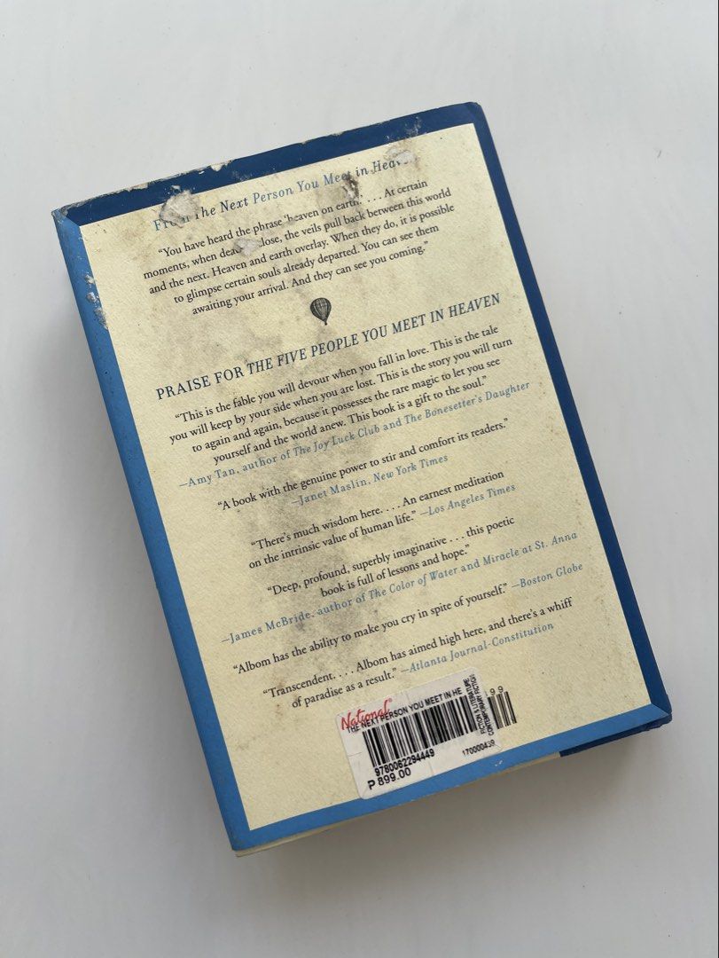 Mitch Albom Novel Fiction Books (Category: Storybooks) located in Bacolod City. Submitted by euniceclothing_coph (Listing ID 1463265246, Image 3). Description: Take both Nakatago lg Bought from Natl Bookstore See pic for orig prices.