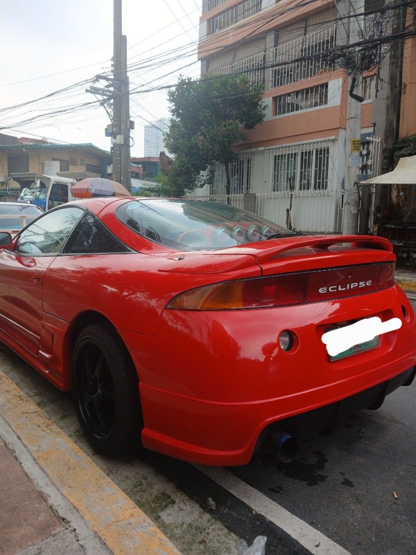 Mitsubishi Eclipse GS Auto (Category: Used Cars) located in Manila. Submitted by jeproks21. (Listing ID 1463258902, Image 2). Description: FOR SALE — Mitsubishi Eclipse 1998 • 2-Door • Automatic Transmission • With Muffler • With Sound System • Rarely Used • ODO: 22,731 km • Original Paint — pwede sa maselan • Minimal Scratches • Makapal pa ang gulong • All Lights Working • Complete Papers • Price Negotiable Issues: • Registration expired for aro