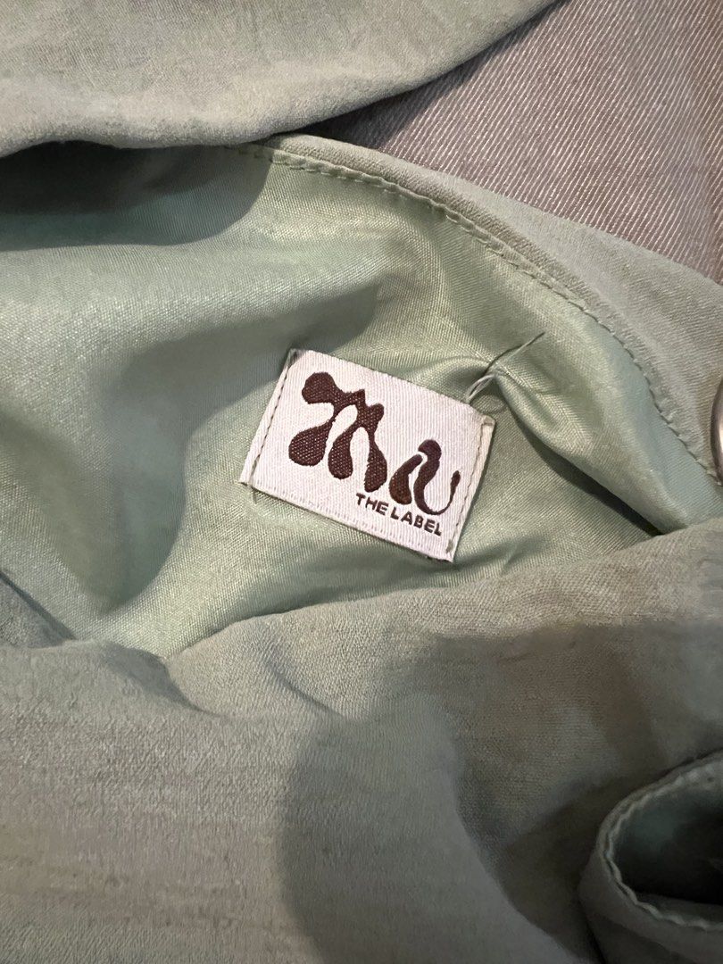 Miu the Label Halter Top Green (Category: Blouses) located in Quezon City. Submitted by currentlydeclutterring (Listing ID 1463251326, Image 2). Description: Fits S-M Miu the label.