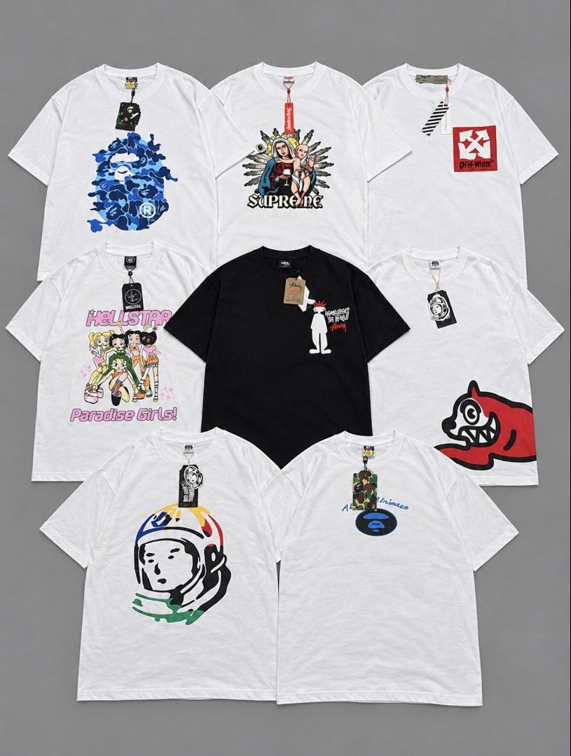 Mix Branded Shirts (Category: Tshirts & Polo Shirts ) located in Santa Rosa. Submitted by southside2fly (Listing ID 1463275962, Image 1). Description: 300 each, 550 aspack click each photo for sizes hmu if interested📩.