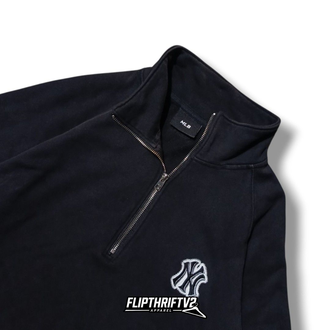 MLB Half Zip Jacket (Category: Coats, Jackets and Outerwear) located in San Jose del Monte. Submitted by jmpladero (Listing ID 1463130101, Image 2). Description: 💎 MLB Half Zip Jacket Condition: Excellent Condition Size: Large Color Rate: 9.8/10 (Suede fabric) Issue: None Color may vary to lighting Width 24 Length 28 Mine 499 ⚠️ Flaker will be posted.