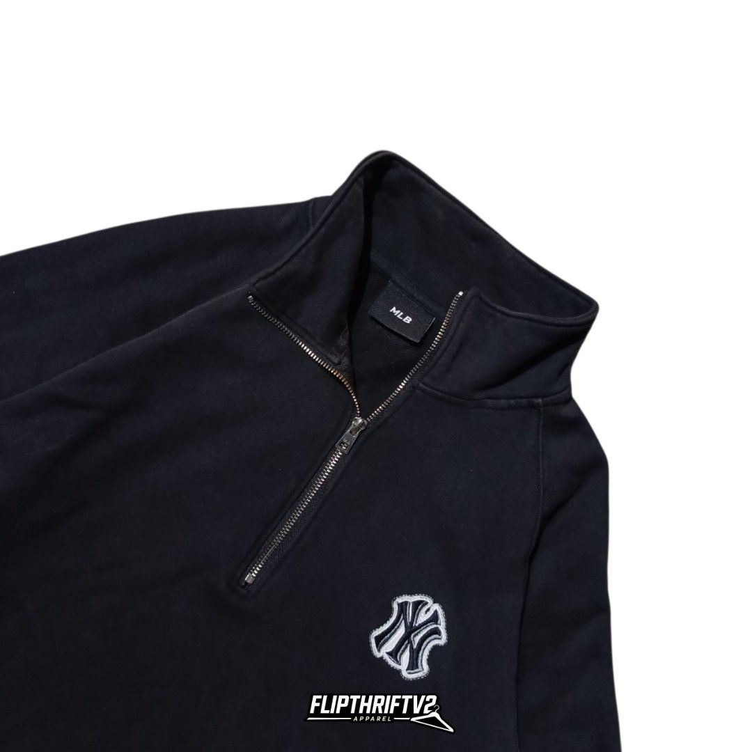 MLB Half Zip Jacket (Category: Coats, Jackets and Outerwear) located in San Jose del Monte. Submitted by jmpladero (Listing ID 1463130101, Image 3). Description: 💎 MLB Half Zip Jacket Condition: Excellent Condition Size: Large Color Rate: 9.8/10 (Suede fabric) Issue: None Color may vary to lighting Width 24 Length 28 Mine 499 ⚠️ Flaker will be posted.