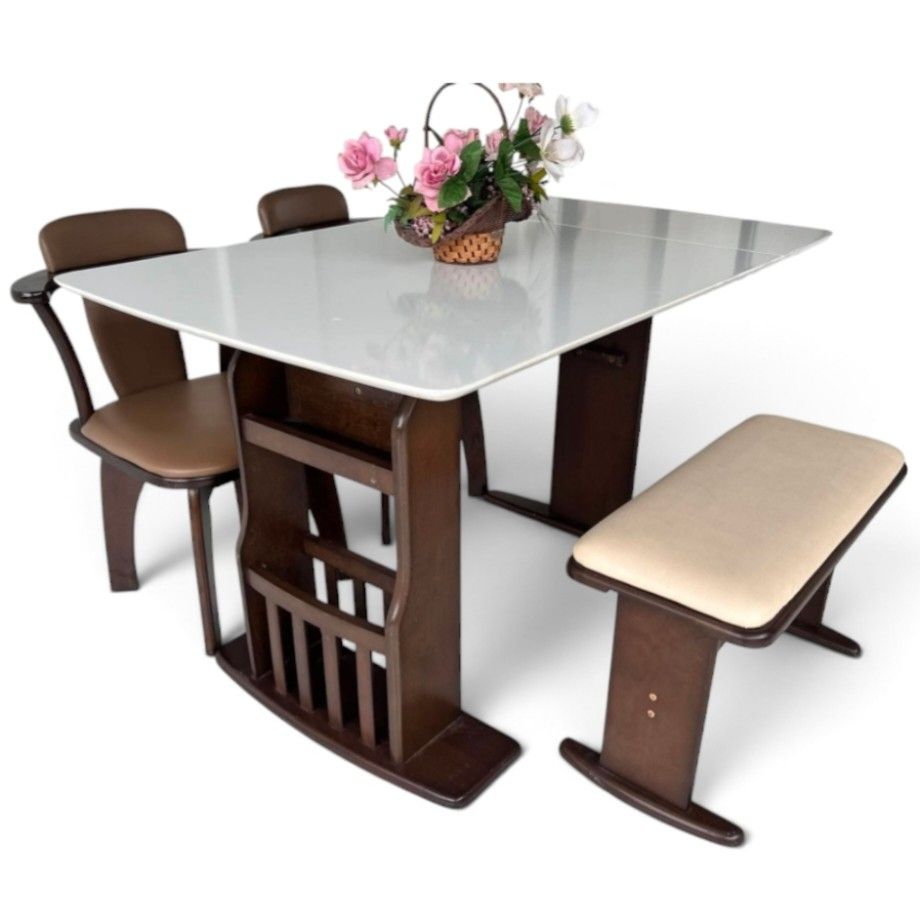 MODERN MINIMALIST STYLE 4-6 SEATER MULTI-FUNCTIONAL DROP-LEAF/EXTENDABLE SOLID WOOD DINING SET WITH MAGAZINE RACK (Category: Tables & Sets) located in Bulacan. Submitted by by_adette (Listing ID 1463298348, Image 1). Description: MODERN MINIMALIST STYLE 4-SEATER MULTI-FUNCTIONAL DROP-LEAF/EXTENDABLE SOLID WOOD DINING SET WITH MAGAZINE RACK Measurements: L48"xW30"xH29" (Folded).