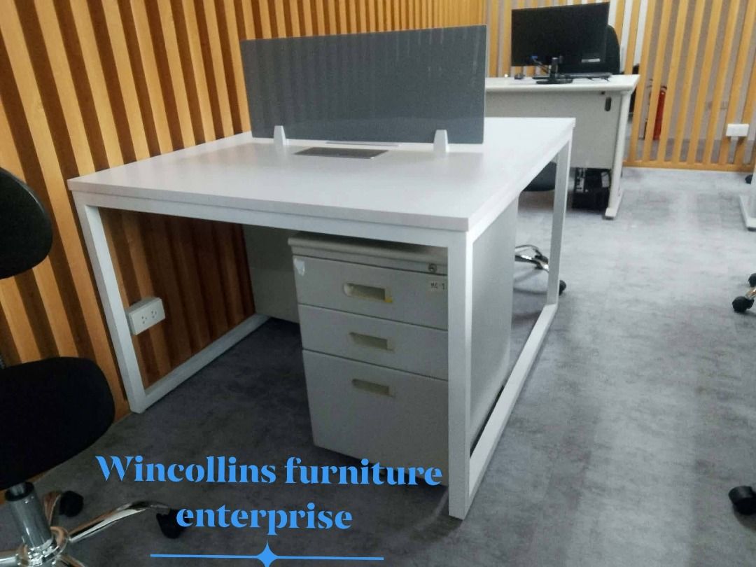 MODULAR WORKSTATION 2 SEATERS WITH ACRYLIC DIVIDER PARTITION (Category: Tables & Sets) located in Caloocan City. Submitted by wincollins34516 (Listing ID 1463142612, Image 3). Description: MODULAR WORKSTATION CUBICLES OFFICE PARTITION 📩 For inquiries and a FREE quotation, message us today! Ms. Mia 📱 09772709168 📘 Wincollins Furniture Enterprise Direct Suppliers We offer: ✔️ Customized Reception Table ✔️ Gang Chairs ✔️ L-Shape Executive Table ✔