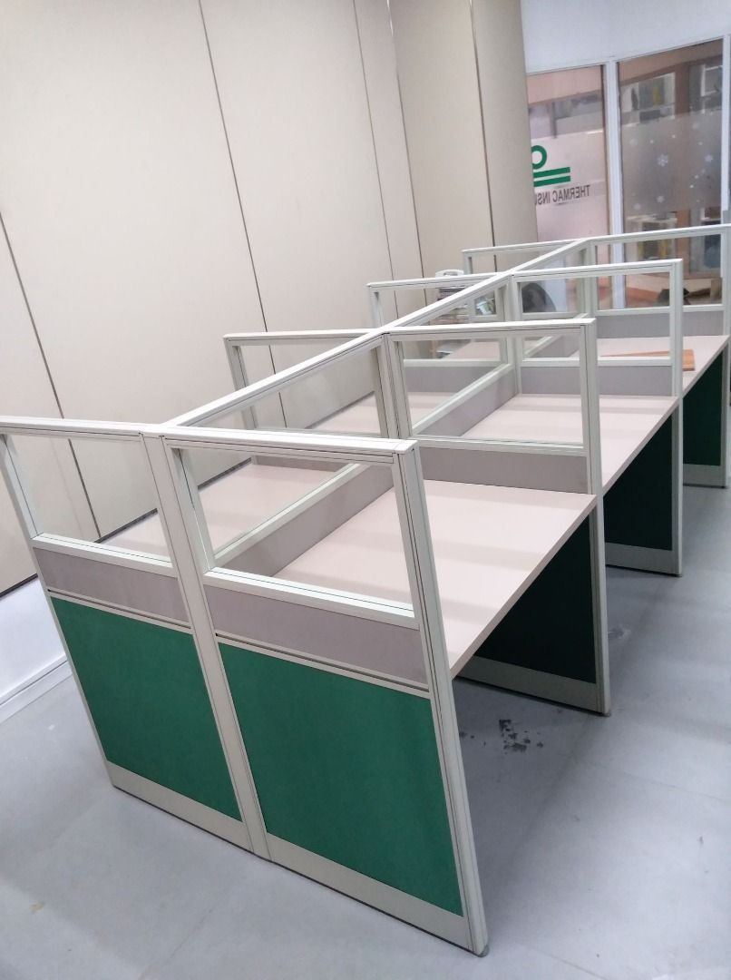 MODULAR WORKSTATION CUBICLE OFFICE PARTITION - FABRIC WITH/WITHOUT GLASS PARTITION (Category: Office Furniture & Fixtures) located in Caloocan City. Submitted by wincollins34516 (Listing ID 1463130440, Image 1). Description: MODULAR WORKSTATION CUBICLES OFFICE PARTITION 📩 For inquiries and a FREE quotation, message us today! Ms. Mia 📱 097******68 📘 Wincollins Furniture Enterprise Direct Suppliers We offer: ✔️ Customized Reception Table ✔️ Gang